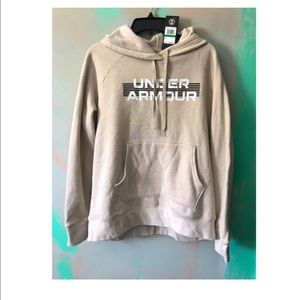 Oatmeal sport logo hoodie sweatshirt